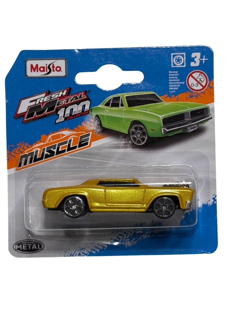 Maisto Muscle 2208 RI Gold Rosewood Yellow 1:64 Diecast Car New